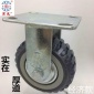 5寸重型固定烽火脚轮 静音耐磨耐腐蚀实用防缠线轮子 平板车轮子